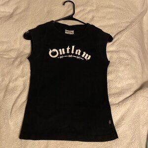Outlaw sleeveless tee